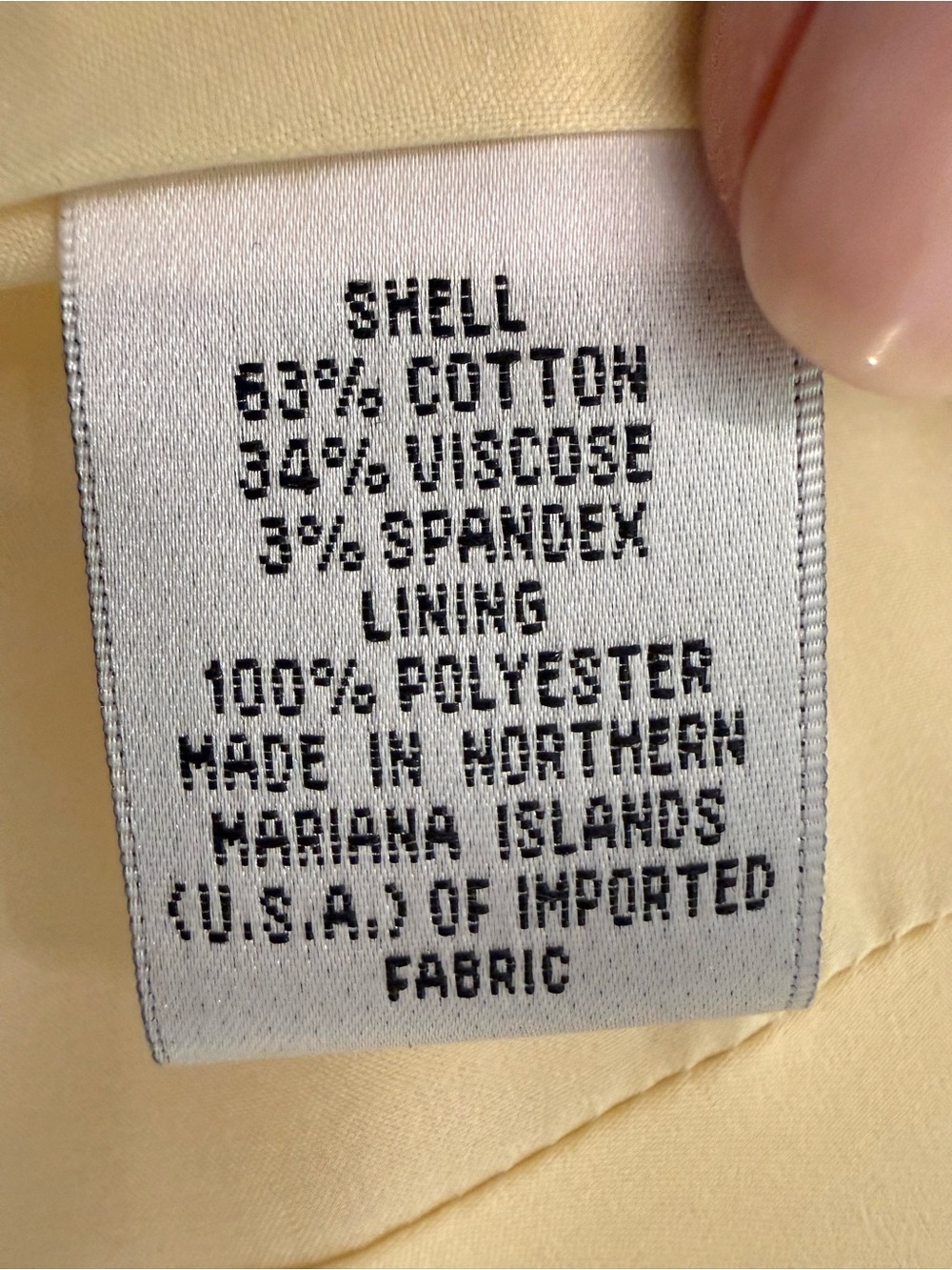Talbots Petites Stretch Blazer Butter Yellow Cotton Blend Size 10P NWT - Picture 8 of 11